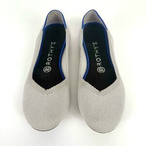 Rothy's White and Blue Flats